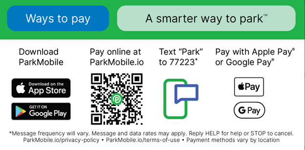 ParkMobile Payment Options